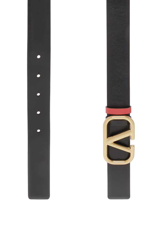Valentino reversible black vlogo signature belt in glossy calfskin 188218 - photo 3