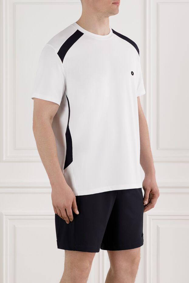 Stefano Ricci men's t-shirt white with black inserts and logo 188227 - photo 3