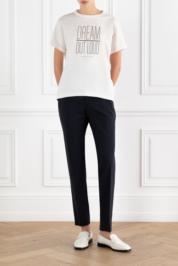 Blue Skinny Pants With Monil Chain Women's - photo 2