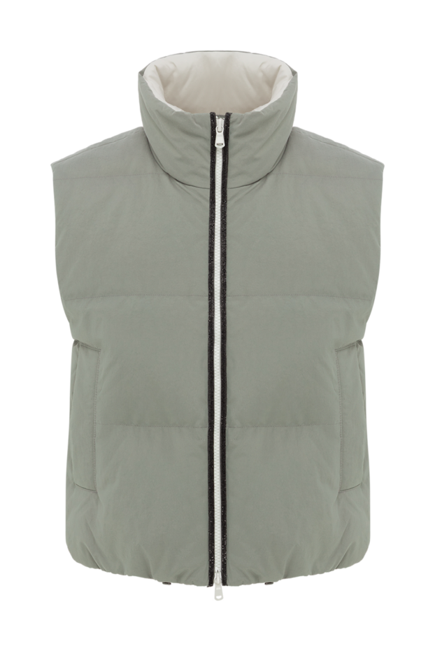 Brunello Cucinelli down vest with zip and high collar 188399 - photo 1