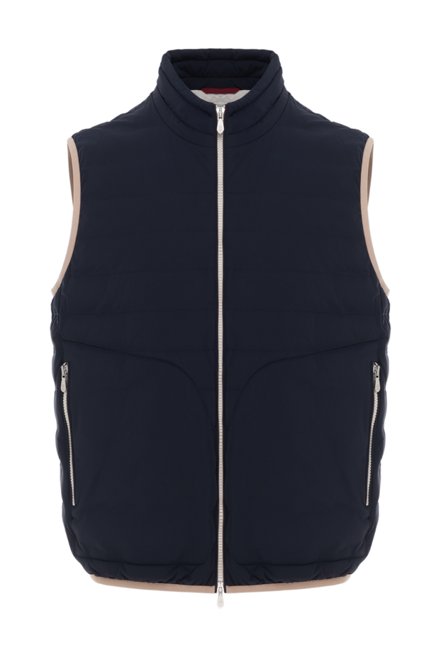 Brunello Cucinelli quilted insulated vest with zipper blue 188679 - photo 1