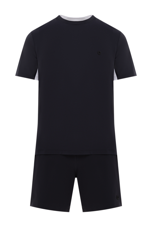 Stefano Ricci blue men's suit consisting of a t-shirt and shorts with white inserts 188890 - photo 1