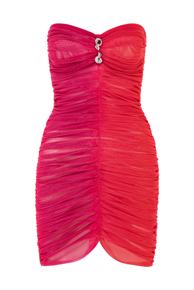 Moeva marsiela pink optical draped bandeau mini dress 188946 - photo 1