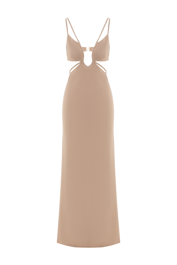 Moeva calla dress ankle length knit dress with cutouts and accents on the straps beige 188957 - photo 1