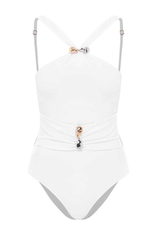 Moeva one-piece swimsuit lyra white high neck white 188965 - photo 1