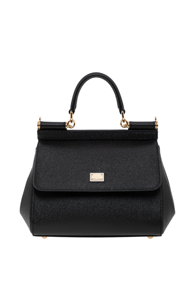 Dolce & Gabbana sicily medium dauphine calfskin bag black 188984 - photo 1