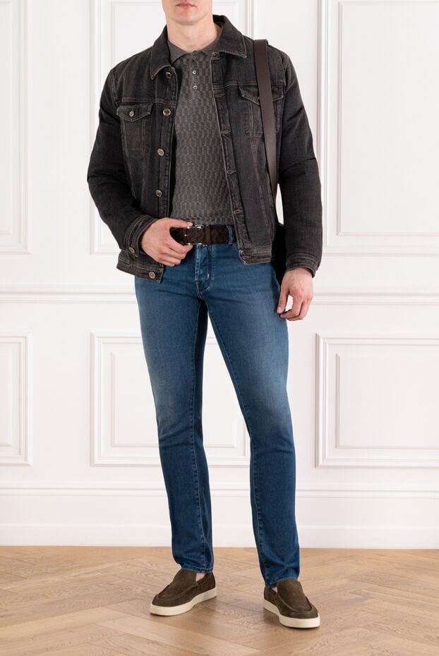 Jacob Cohen blue distressed men's jeans 189050 - photo 2