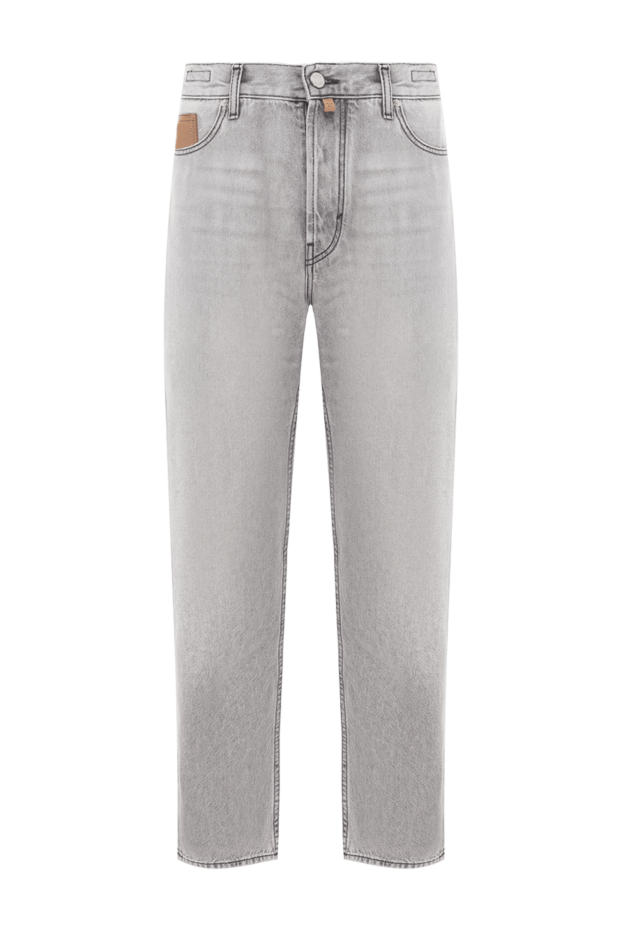 Jacob Cohen grey men's cotton lyocell distressed jeans 189054 - photo 1