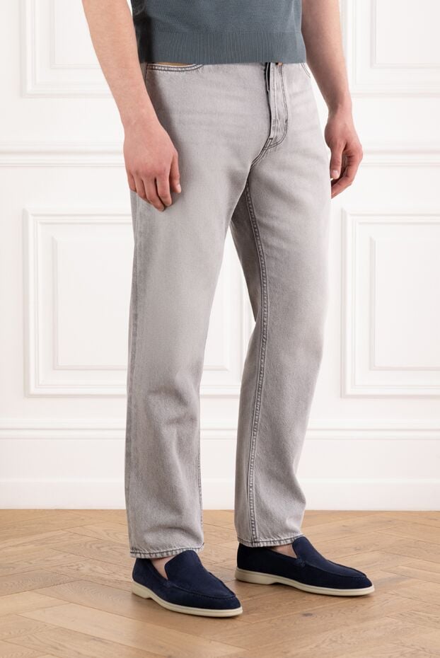 Jacob Cohen grey men's cotton lyocell distressed jeans 189054 - photo 3