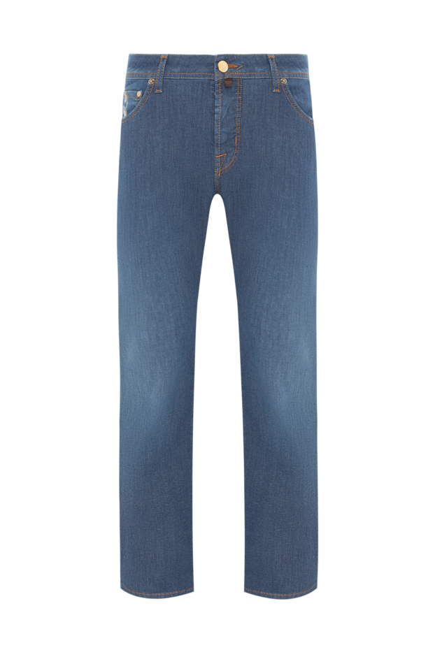 Jacob Cohen light blue straight leg distressed jeans for men 189060 - photo 1