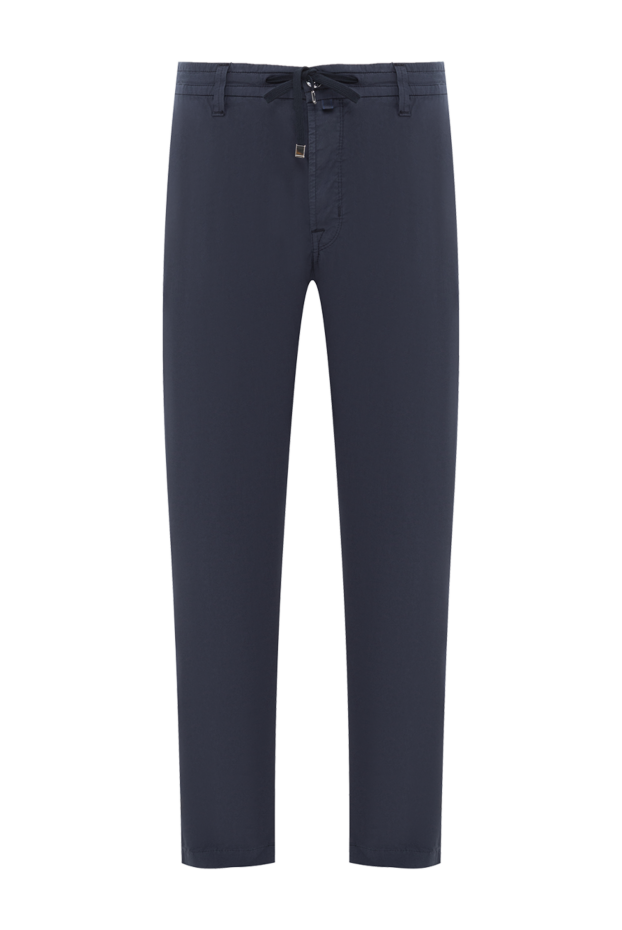 Jacob Cohen men's blue stretch cotton chinos with drawstring 189064 - photo 1