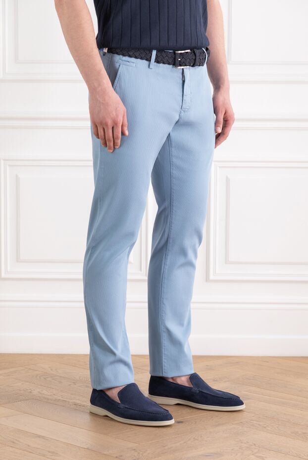 Jacob Cohen light blue stretch cotton lyocell chino trousers 189082 - photo 3