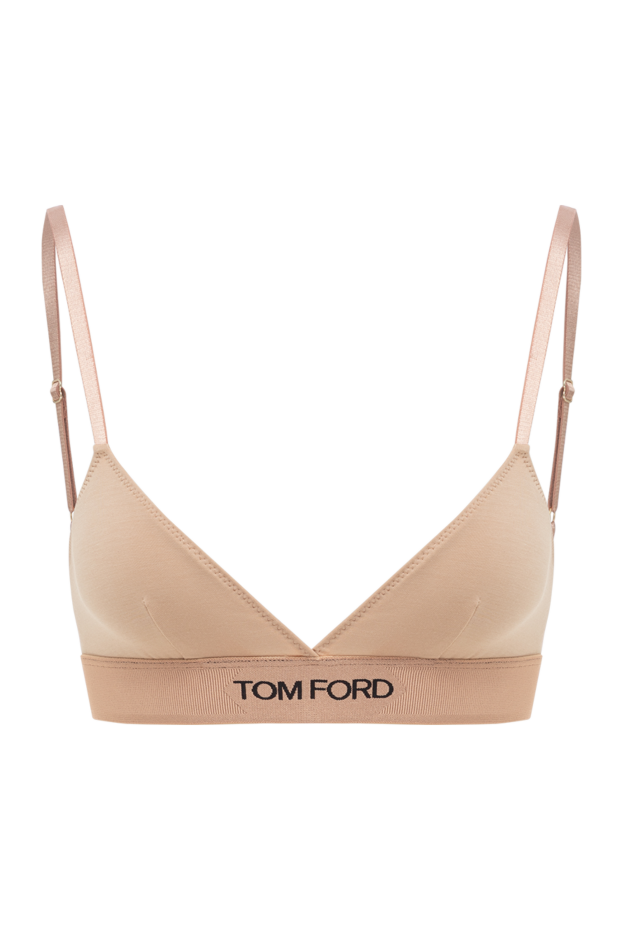 Tom Ford branded stretch bra beige modal 189108 - photo 1