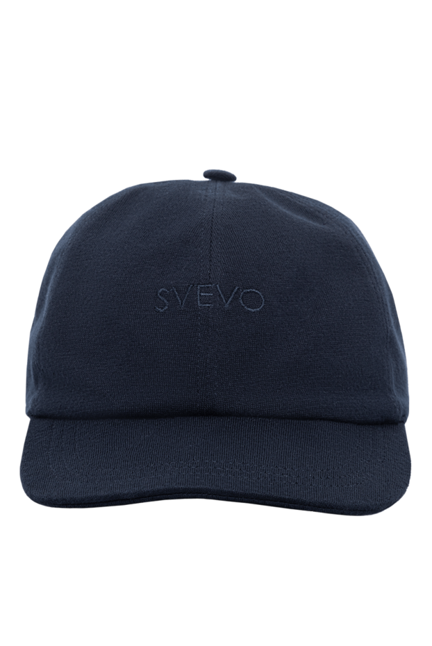 Svevo темно-синяя бейсболка с вышитым логотипом мужская 189132 - фото 1