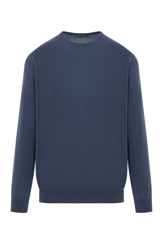 Corneliani men's blue cotton knitted jumper 189247 - photo 1