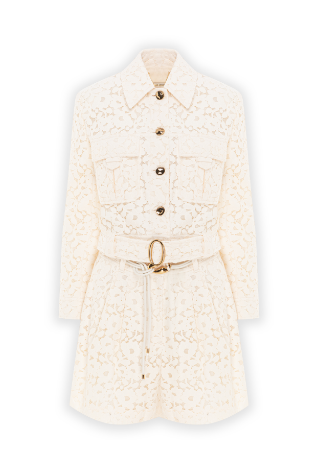 Illuminate Lace cropped jacket in cream with shorts - photo 1