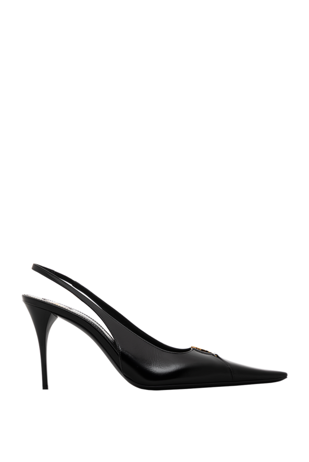 Saint Laurent babylone breteuil smooth leather pumps black 189257 - photo 1