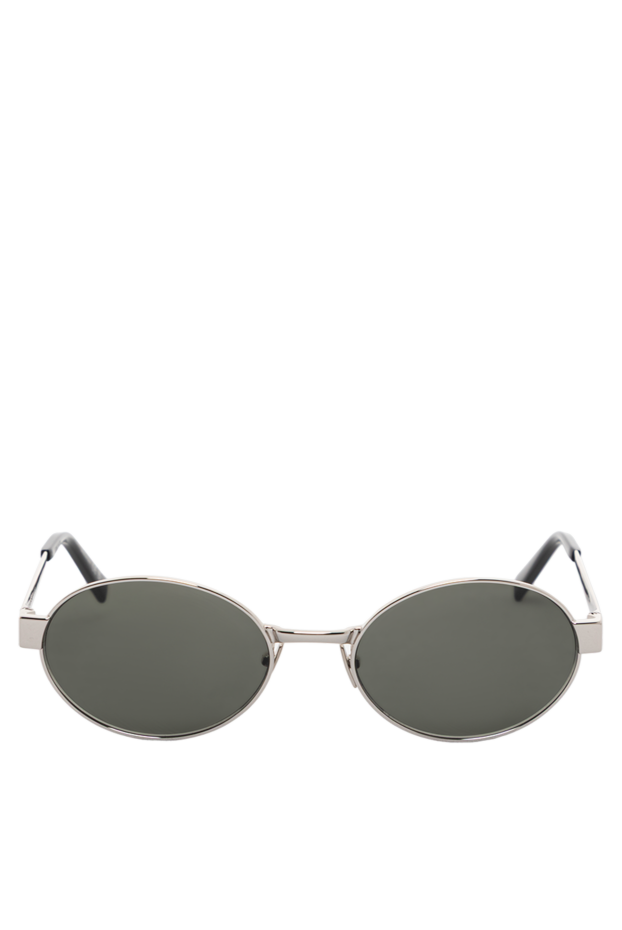 Saint Laurent gray sunglasses with round metal frame and nylon lenses 189262 - photo 1