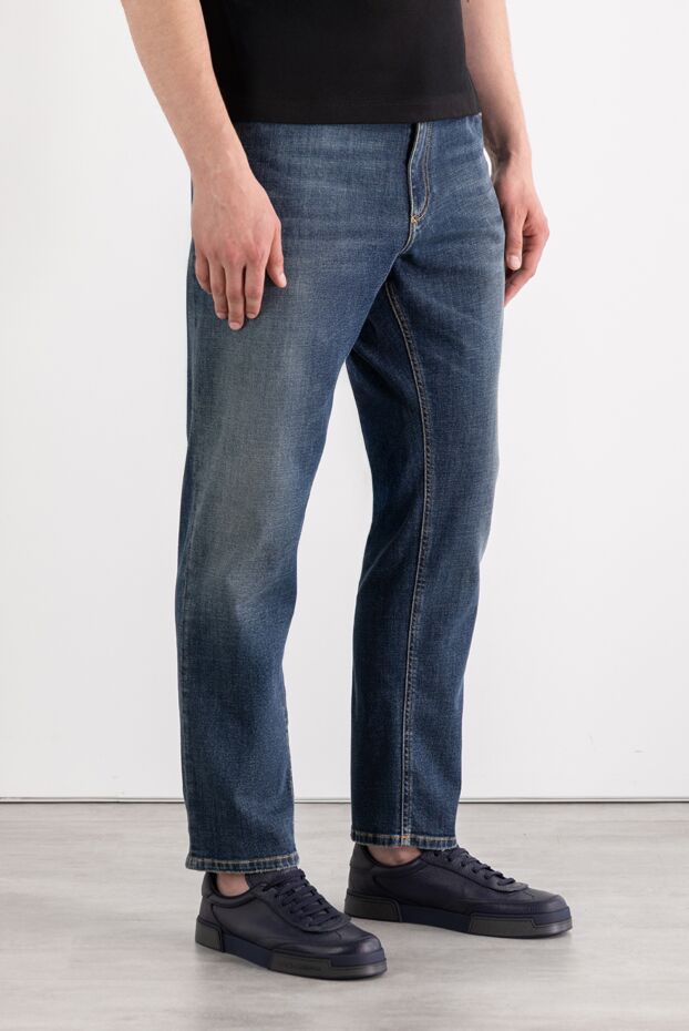 Dolce & Gabbana classic jeans with a signature label in a lightly textured fabric 189276 - photo 3