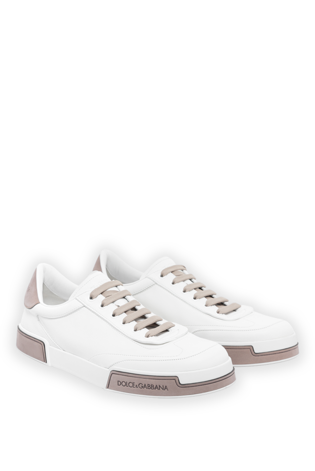 Dolce & Gabbana portofino yacht sneakers in crinkled calfskin white 189280 - photo 3