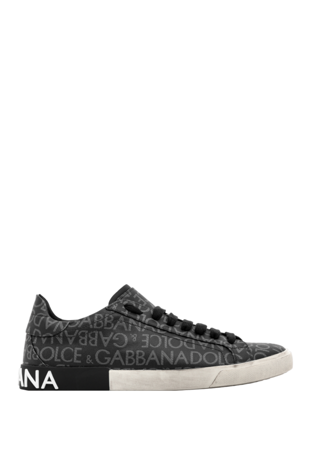 Dolce & Gabbana portofino sneakers with jacquard coating black 189283 - photo 1
