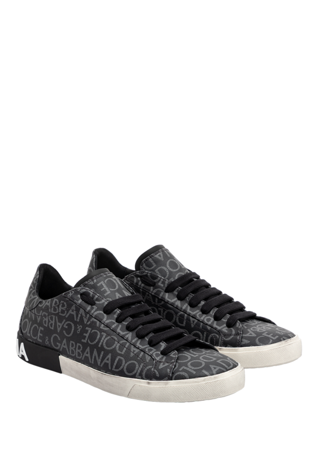 Dolce & Gabbana portofino sneakers with jacquard coating black 189283 - photo 3