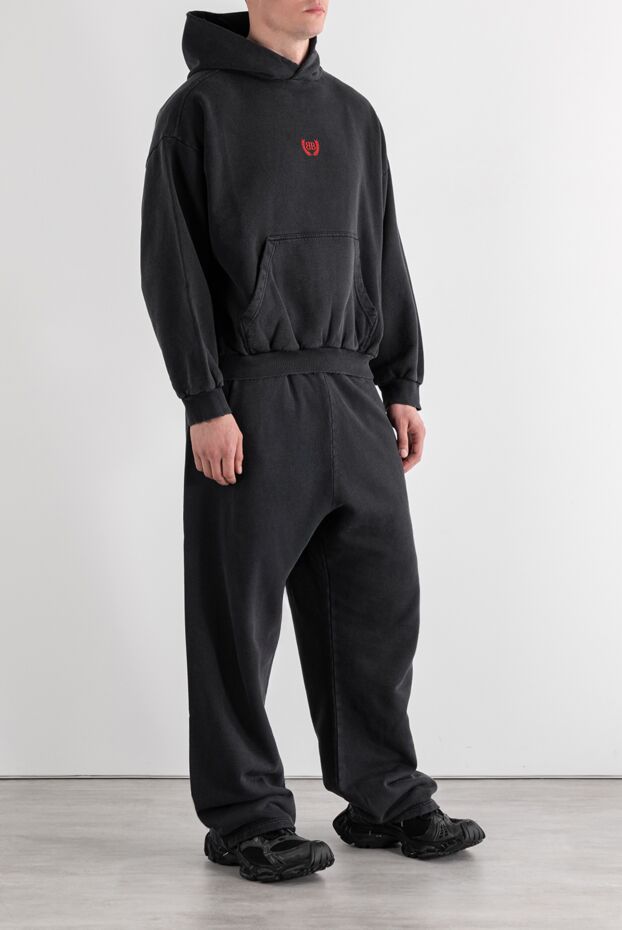 Balenciaga laurel classic tracksuit hoodie with pants gray men's 189286 - photo 3