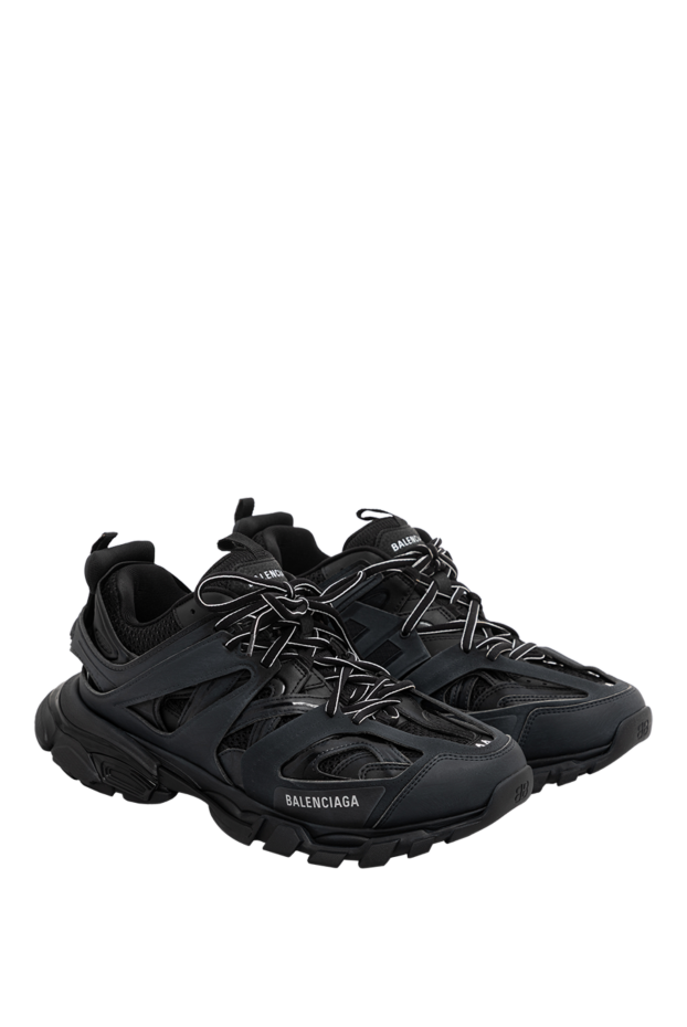 Balenciaga men's track sneaker black mesh nylon 189294 - photo 3