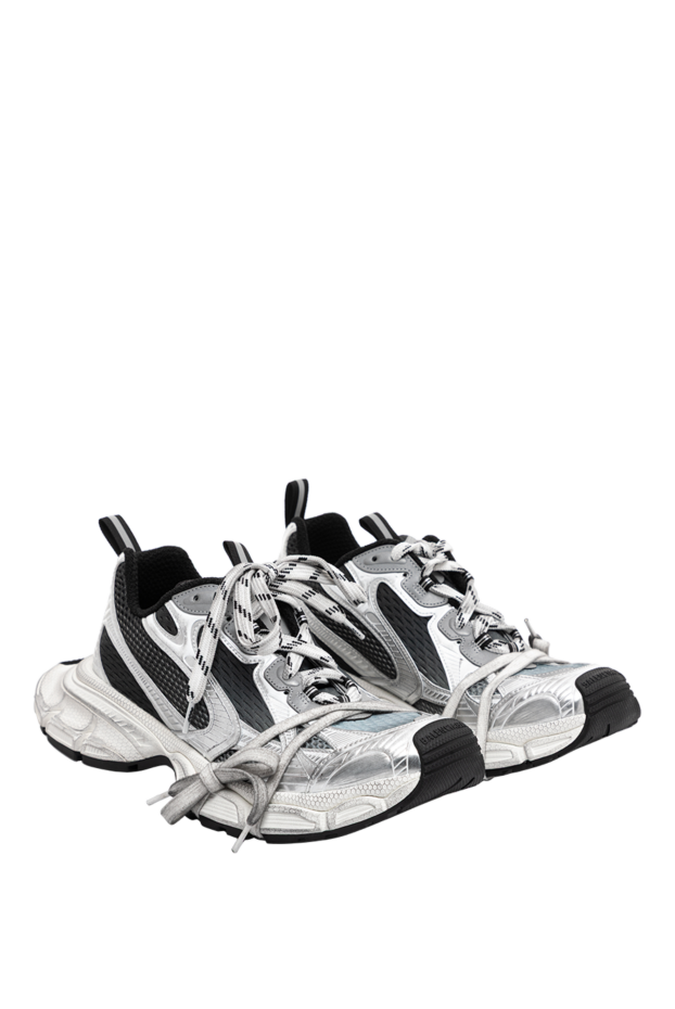 Balenciaga men's gradient 3xl sneakers in grey with a scratched effect 189297 - photo 3