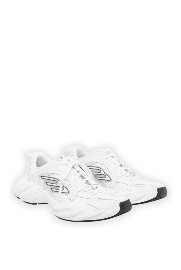 Balenciaga men's sneakers monday white leather 189306 - photo 3