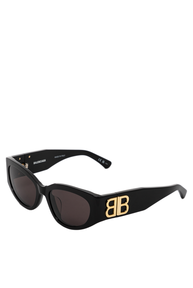 Balenciaga bossy round af women's sunglasses with gold logo 189324 - photo 3