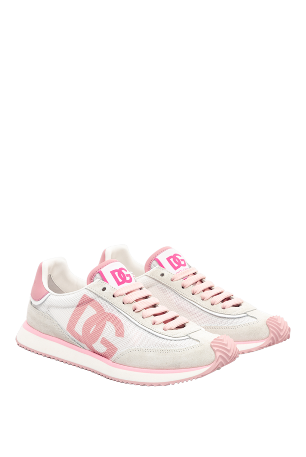 Dolce & Gabbana dg cushion sneakers in white mixed materials 189330 - photo 3