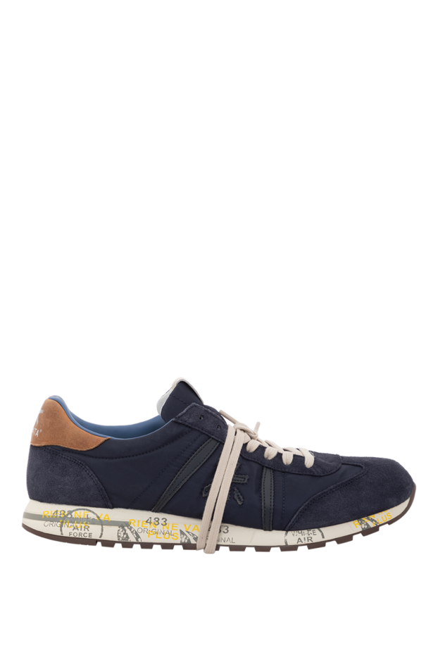 Premiata moe run blue men's sneakers with innovative sole made of pebax 189385 - photo 1