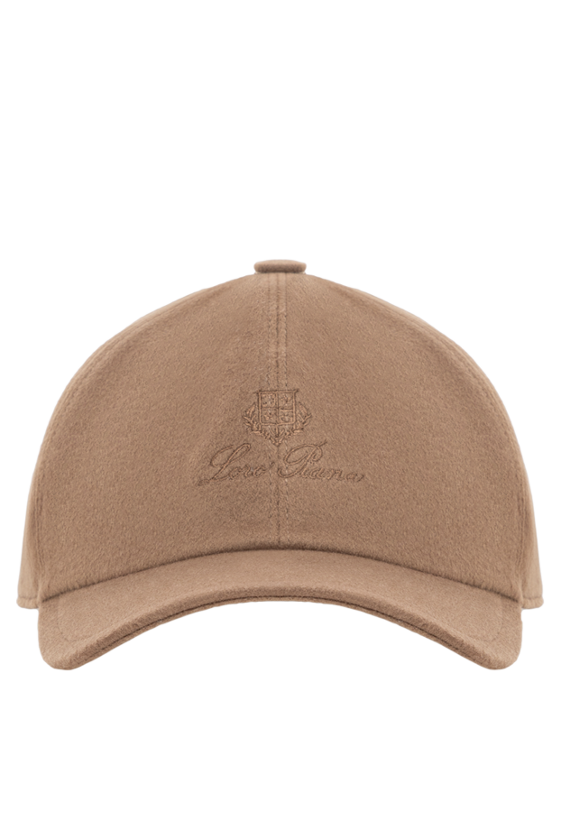 Loro Piana light and warm cashmere baseball cap brown men's 189392 - photo 1