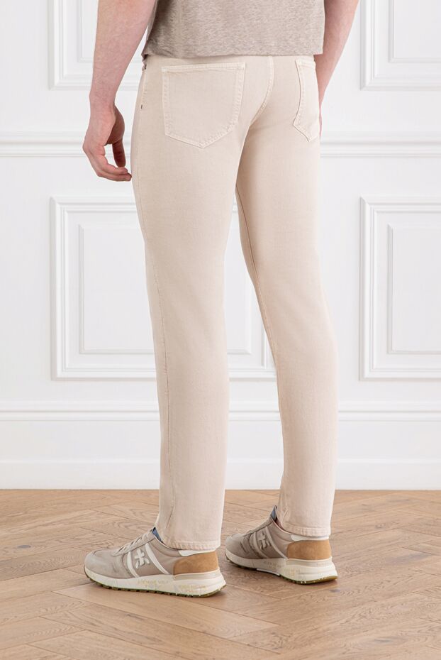 Loro Piana quarona 5 pocket jeans in beige cotton denim 189398 - photo 3