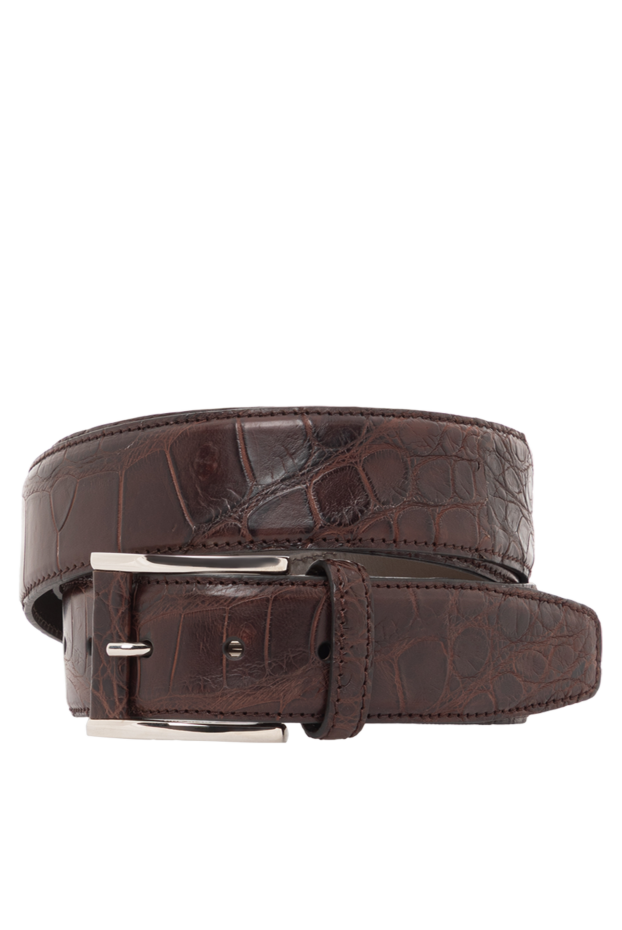 Tardini men's brown alligator leather belt 189409 - photo 1
