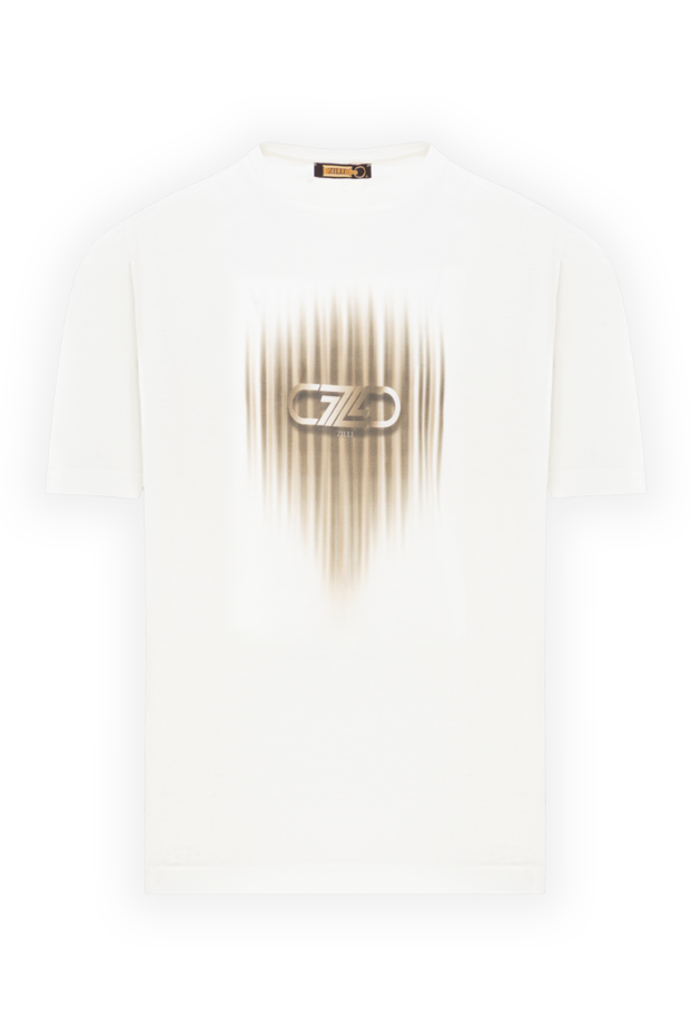 Zilli white cotton t-shirt with blurred print effect 189590 - photo 1