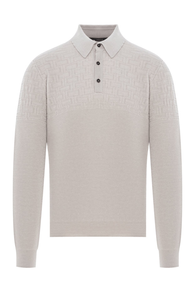Zilli knitted polo with a textured pattern in the signature style 189627 - photo 1