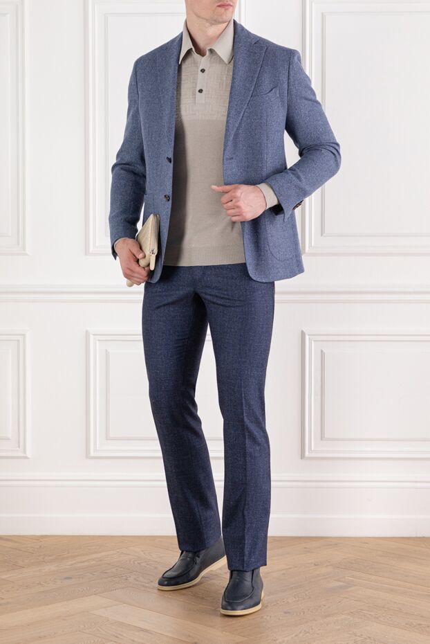 Zilli knitted polo with a textured pattern in the signature style 189627 - photo 2