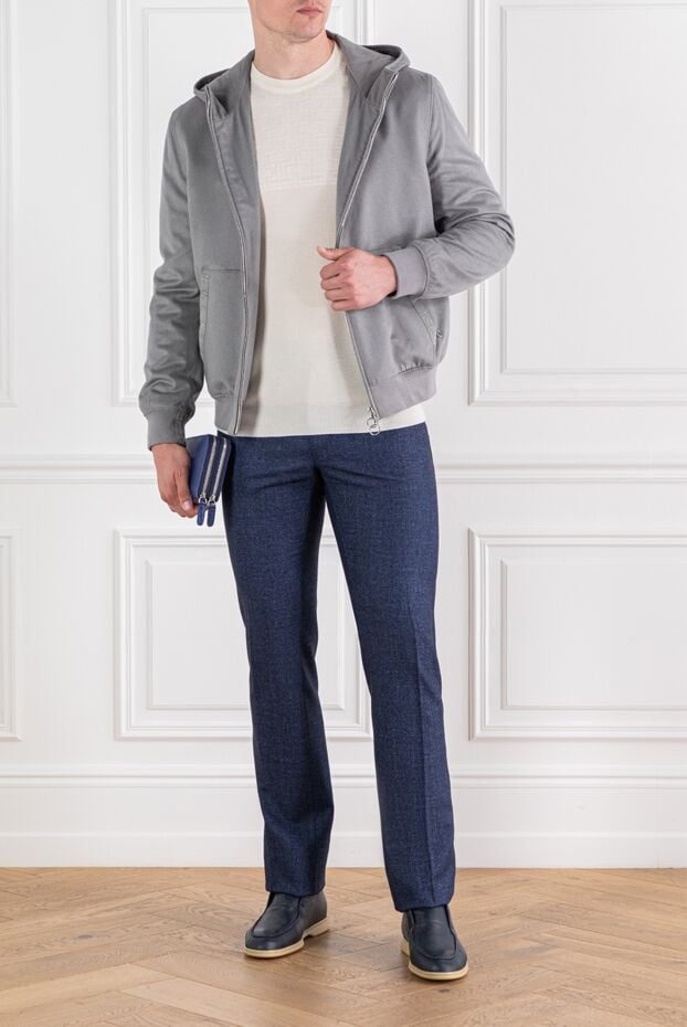 Zilli ivory fine wool jumper with textured knit 189637 - photo 2
