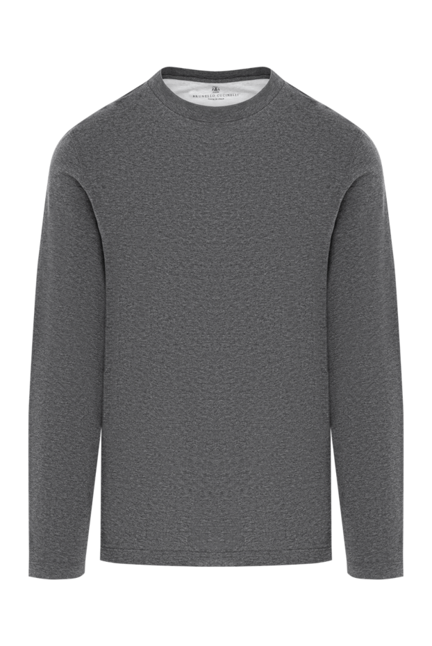 Sweatshirt made of cotton jersey in graphite shade - photo 1