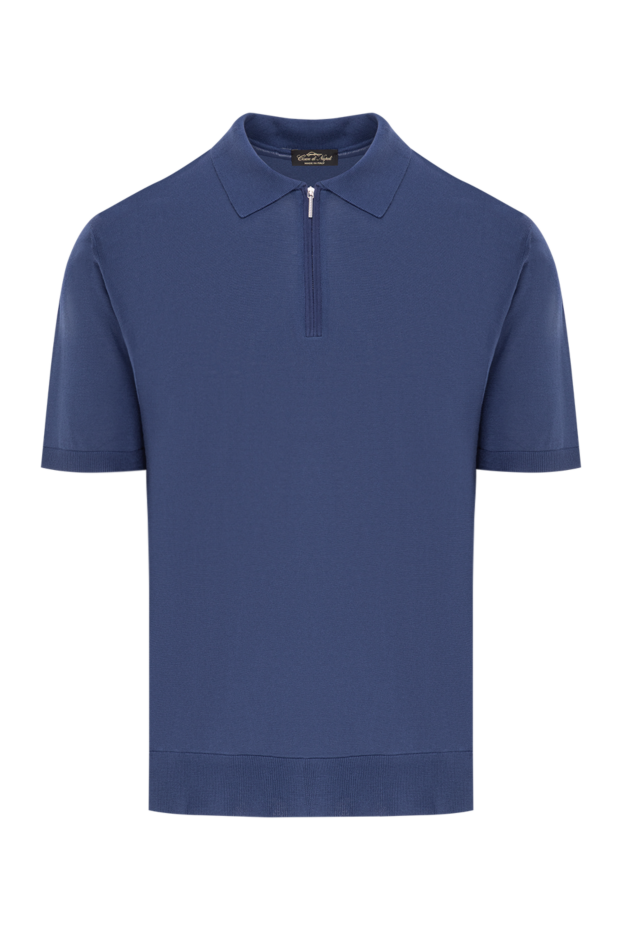Cesare di Napoli polo shirt in soft jersey in deep blue 189677 - photo 1