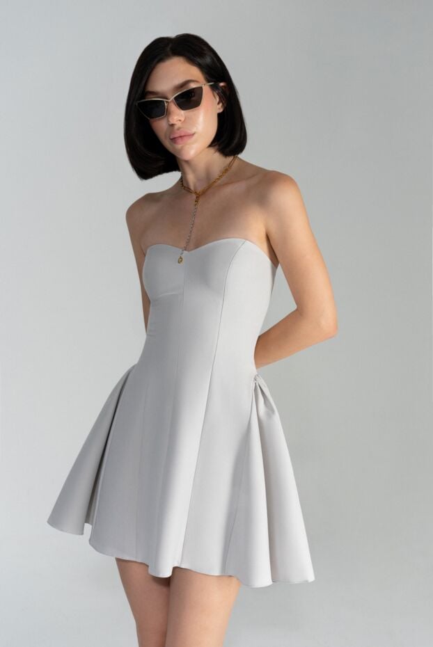 Crush Chronicles Draped Mini Dress in White - photo 2