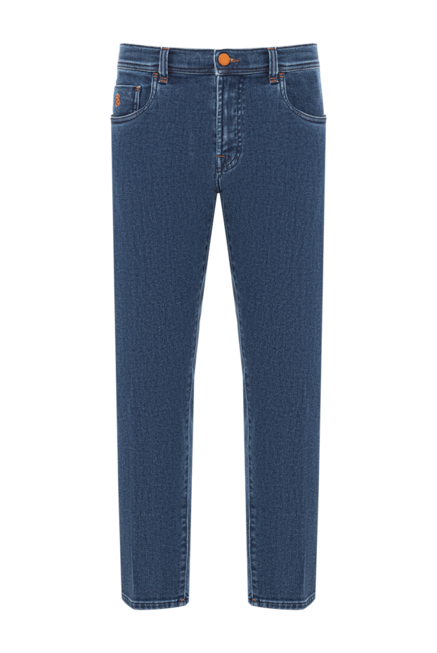 Scissor Scriptor jeans with orange accents and embroidered logo on the waistband 189726 - photo 1