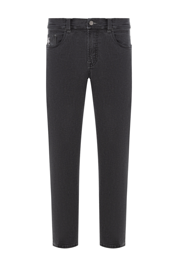 Scissor Scriptor black stretch denim jeans with emblem on the back pocket 189727 - photo 1