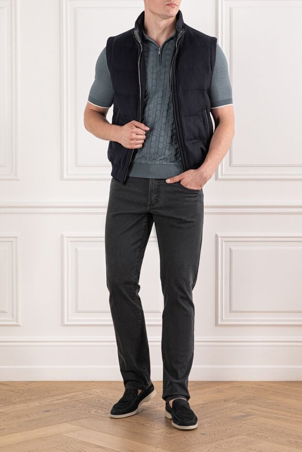 Scissor Scriptor black stretch denim jeans with emblem on the back pocket 189727 - photo 2