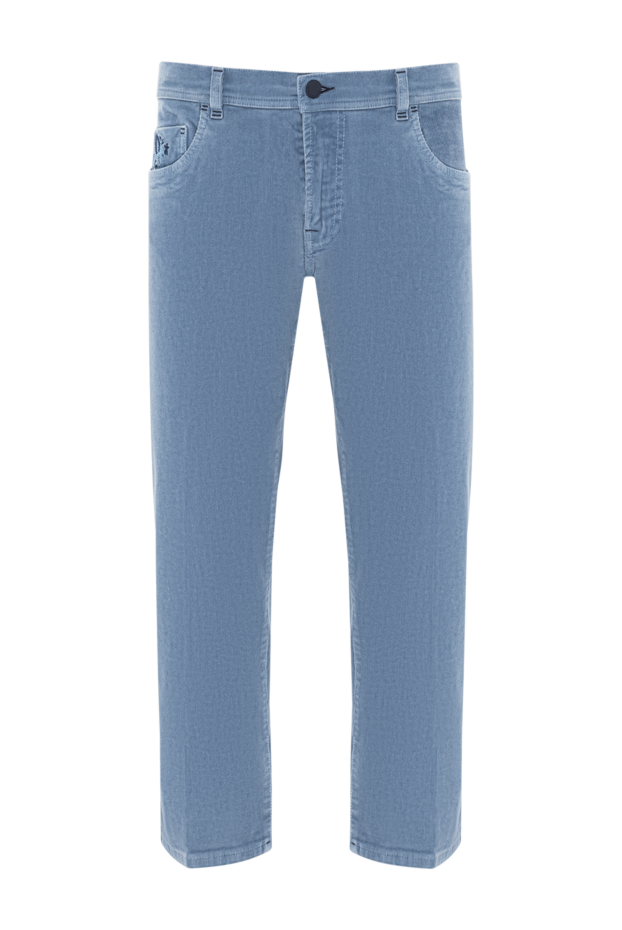 Scissor Scriptor basic blue cotton jeans with logo on the pocket 189743 - photo 1
