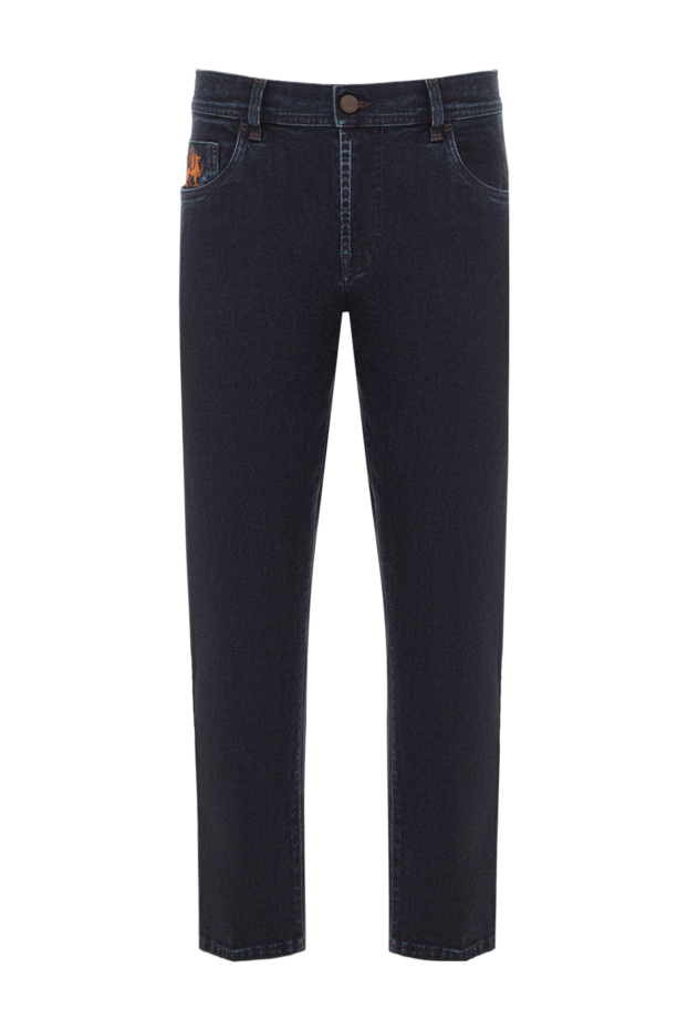 Scissor Scriptor classic jeans in dark indigo with embroidered crest 189744 - photo 1