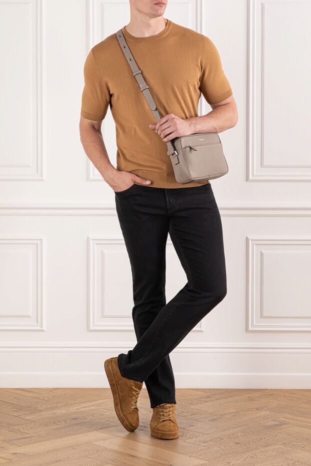 Scissor Scriptor black cotton denim jeans with purple embroidery on the back pockets 189807 - photo 2