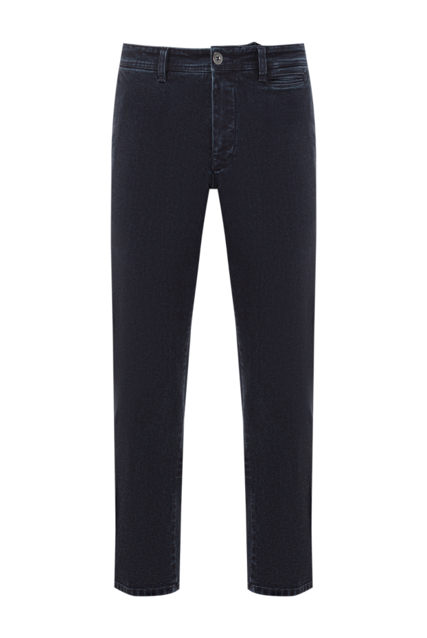 Scissor Scriptor dark blue jeans with elastic waistband and decorative stitching 189855 - photo 1